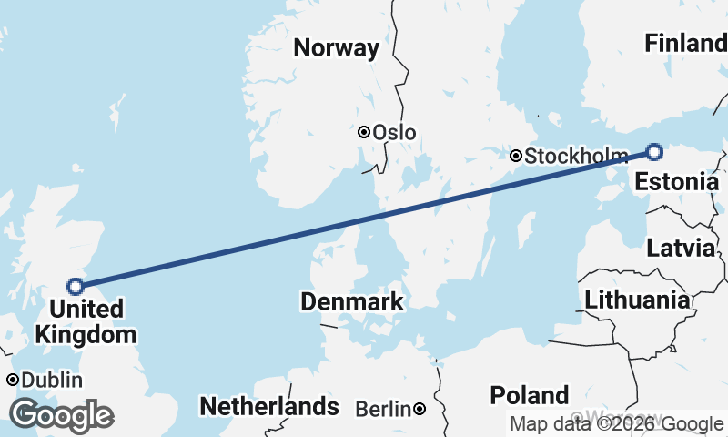 Edinburgh to Tallinn