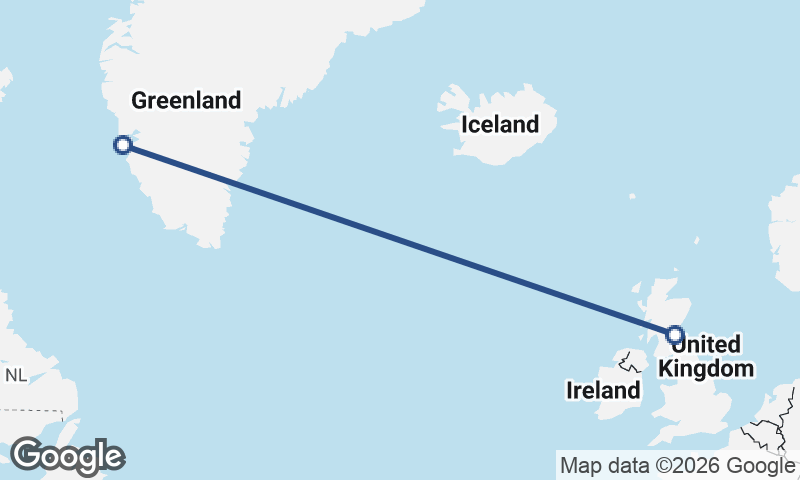 Edinburgh to Nuuk