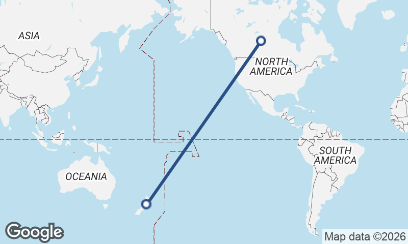Canada to New Zealand