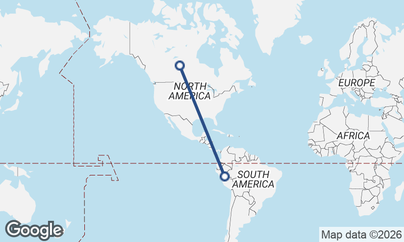 Canada to Peru