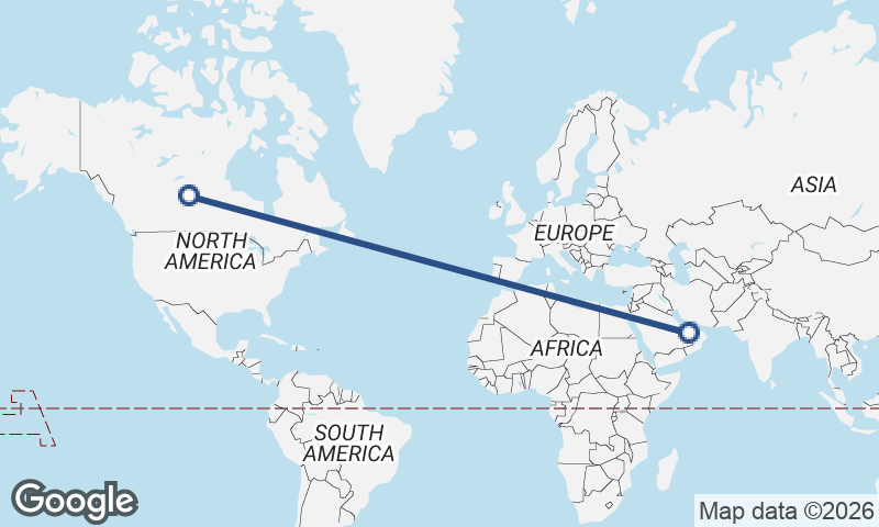 Canada to United Arab Emirates