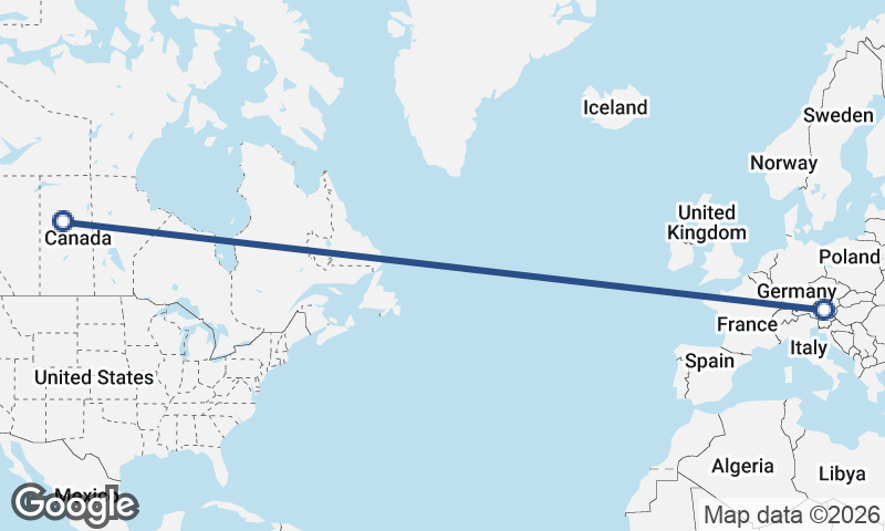 Canada to Austria