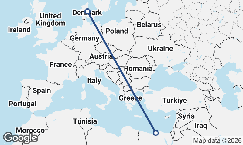 Aarhus to Alexandria