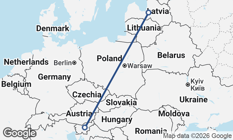Latvia to Slovenia