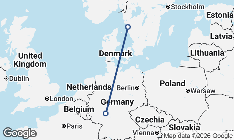 Göteborg to Frankfurt