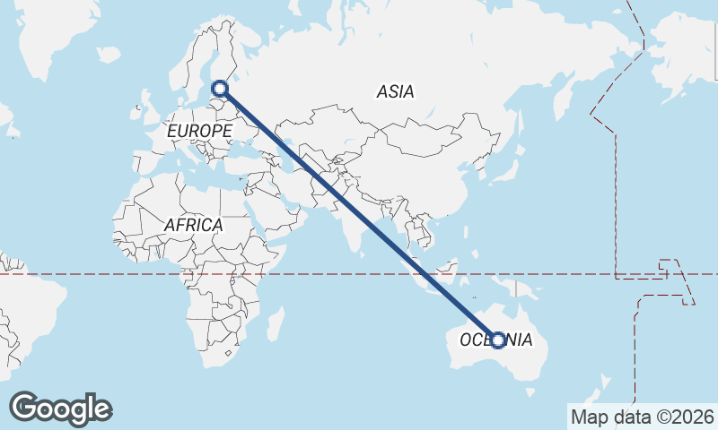 Estonia to Australia