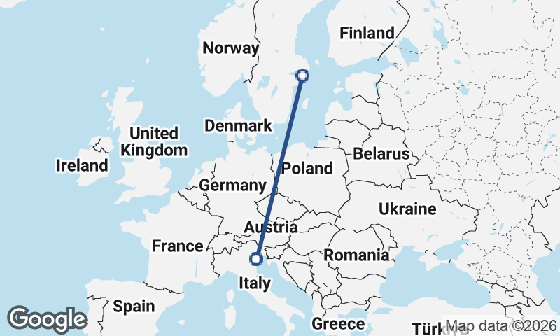Stockholm to Venice