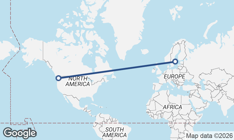 Stockholm to Seattle