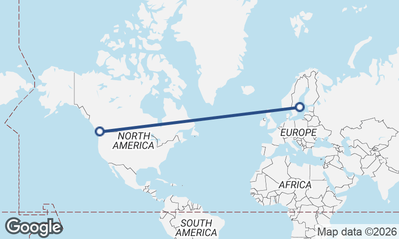 Stockholm to Vancouver