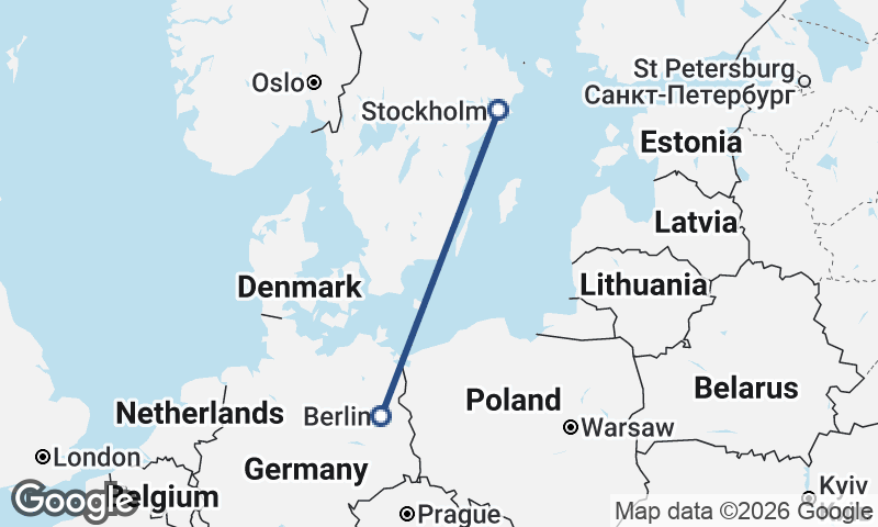 Stockholm to Berlin