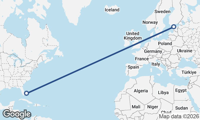 Tallinn to Freeport City