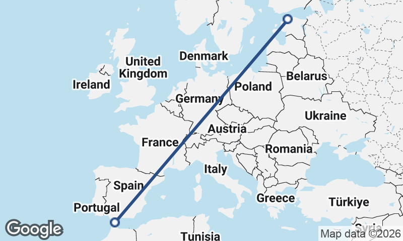 Tallinn to Algeciras