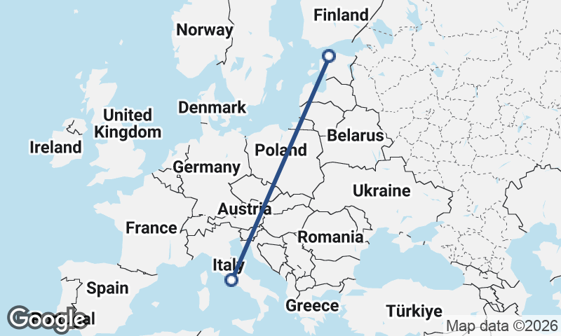 Tallinn to Rome