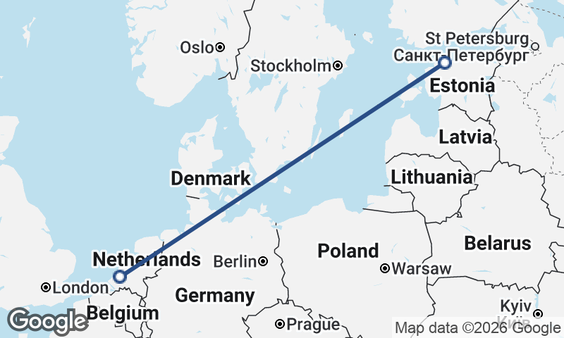 Tallinn to Rotterdam
