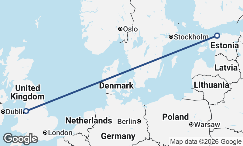 Tallinn to Liverpool