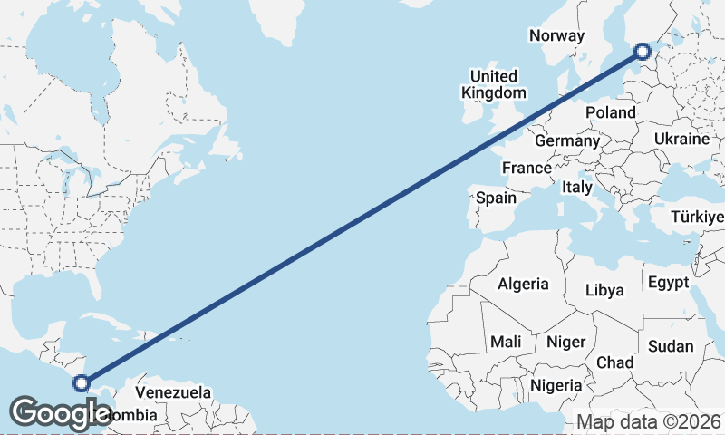 Tallinn to San José