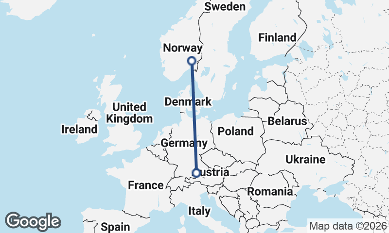 Oslo to Munich