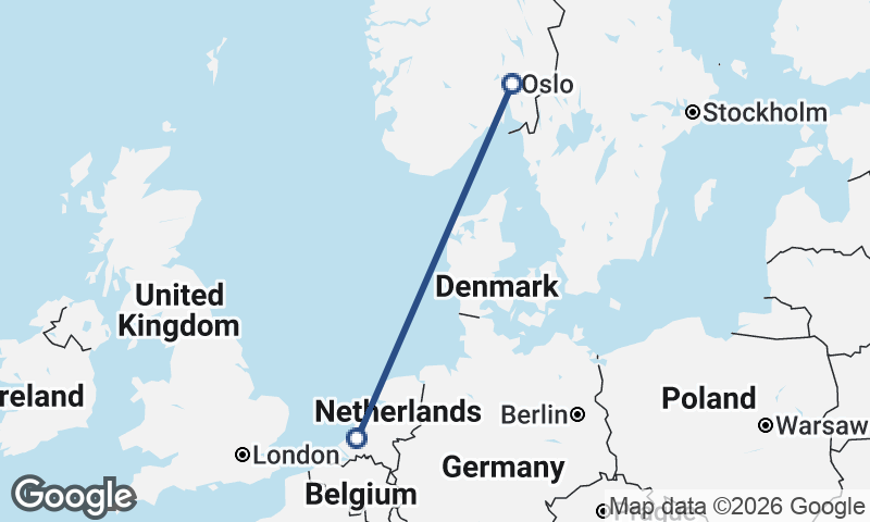 Oslo to Rotterdam