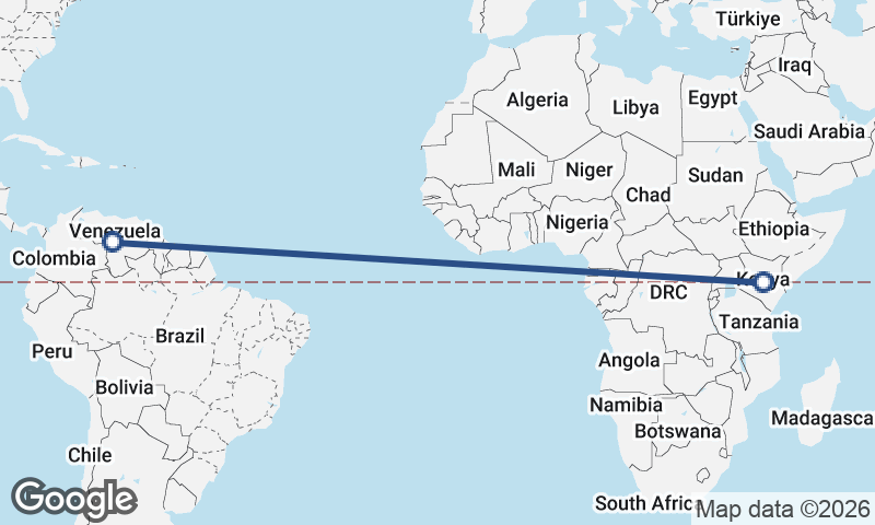 Venezuela to Kenya
