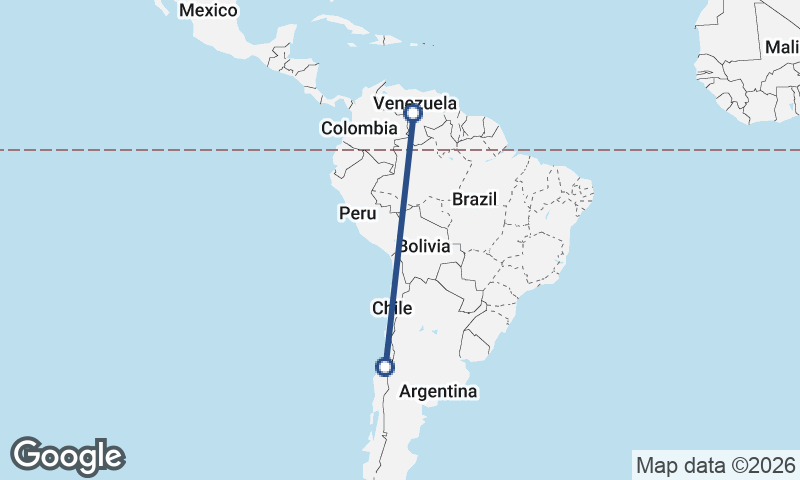 Venezuela to Chile