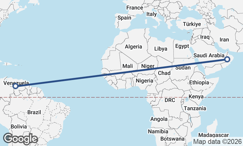 Venezuela to Oman