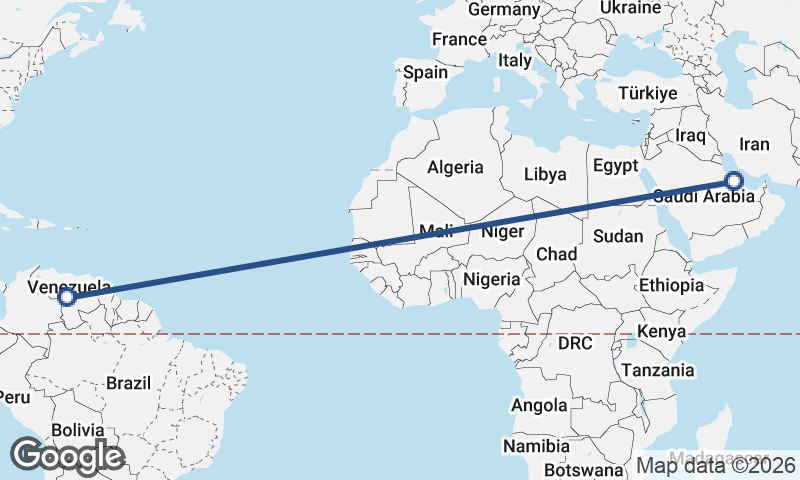 Venezuela to Bahrain