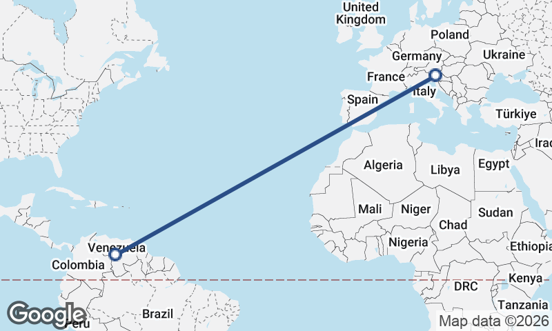 Venezuela to Slovenia