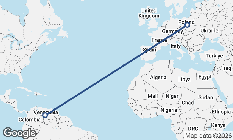 Venezuela to Poland
