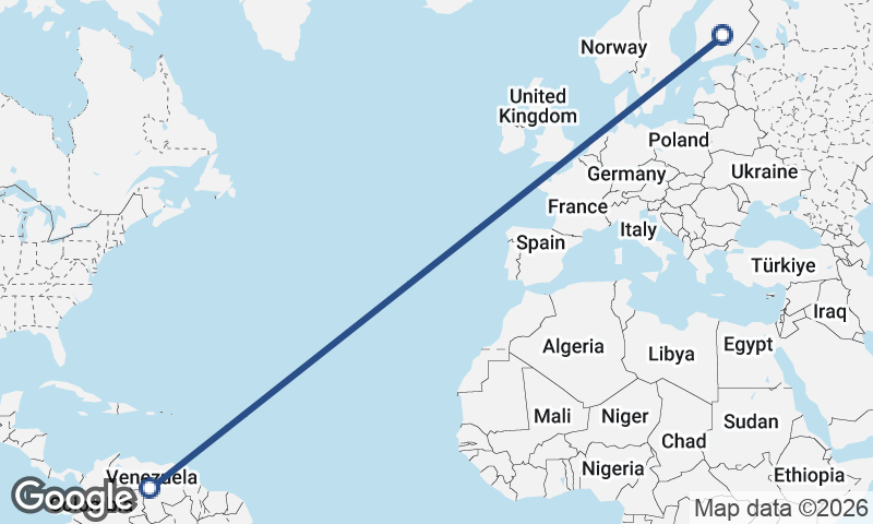 Venezuela to Finland