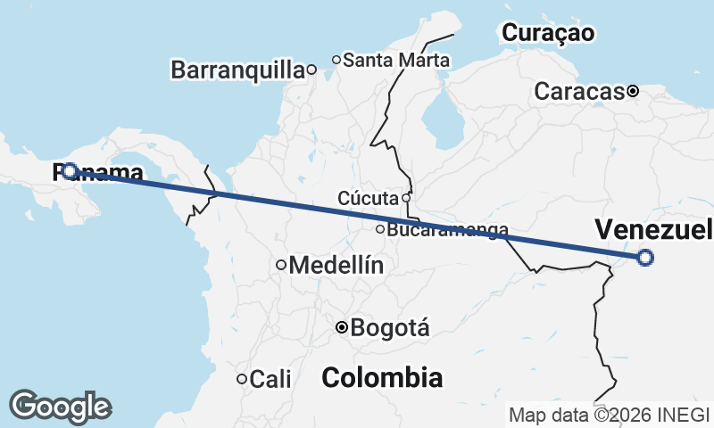 Venezuela to Panama