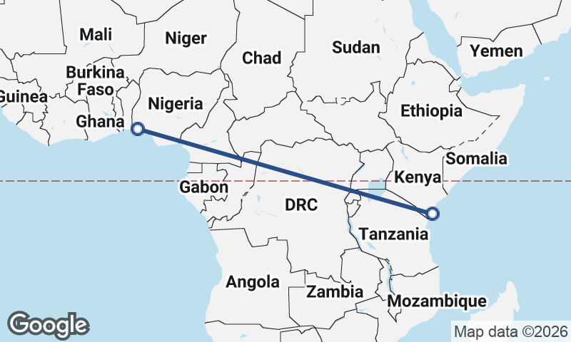 Lagos to Mombasa