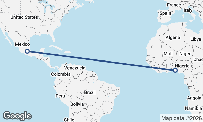 Lagos to Mexico City