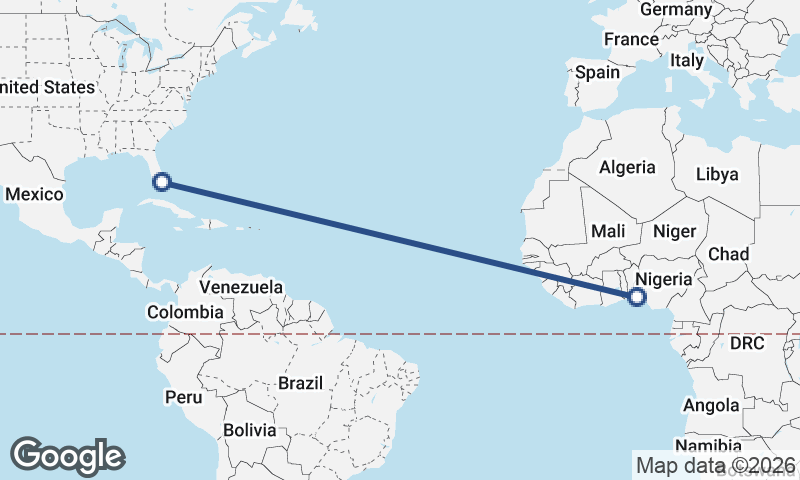 Lagos to Miami