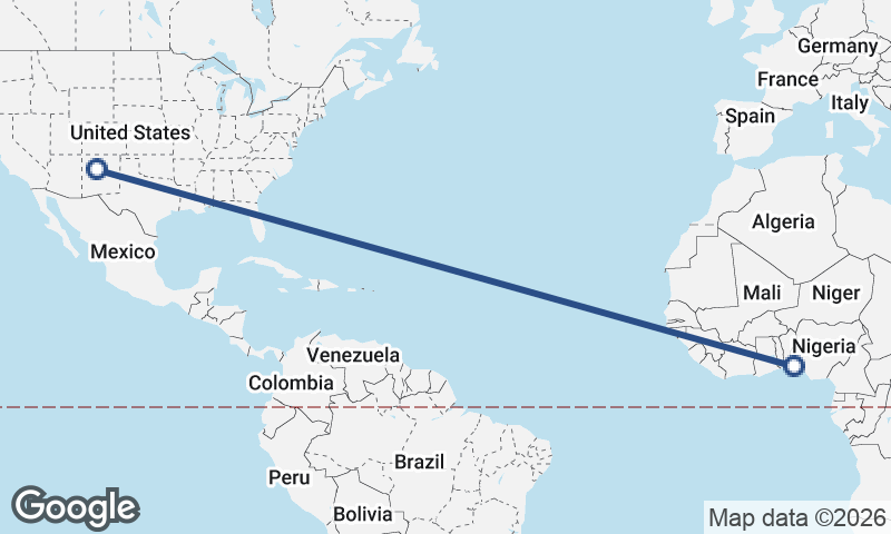 Lagos to Albuquerque