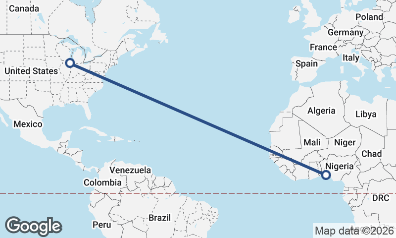 Lagos to Chicago
