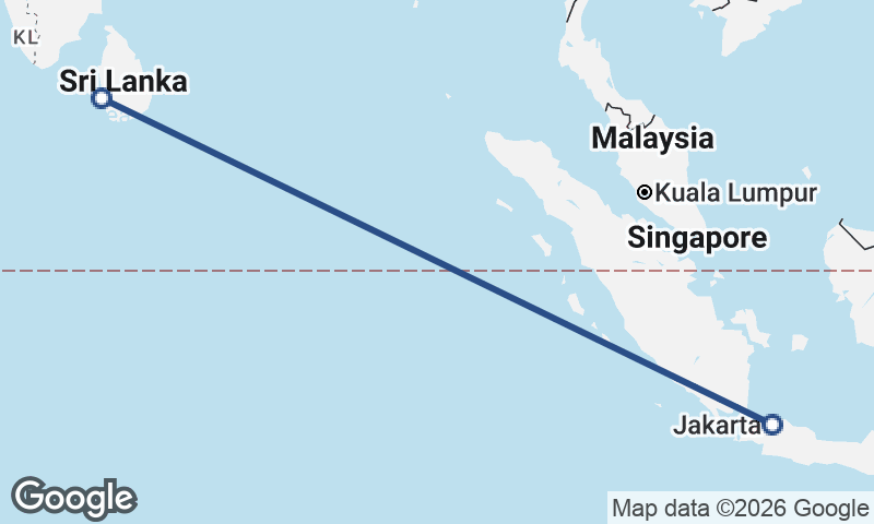 Colombo to Jakarta