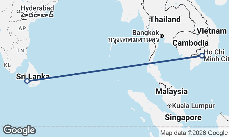 Colombo to Ho Chi Minh City