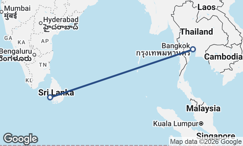 Colombo to Bangkok