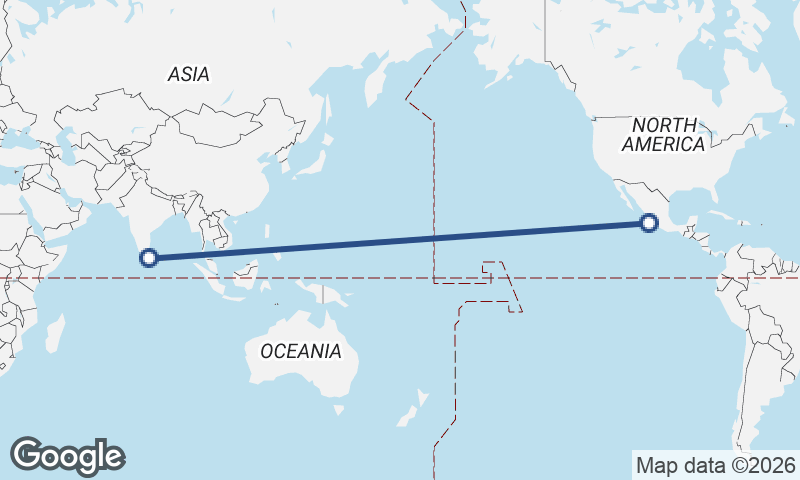 Colombo to Manzanillo