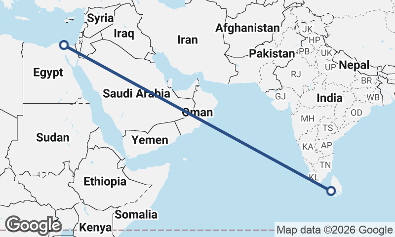 Colombo to Port Said