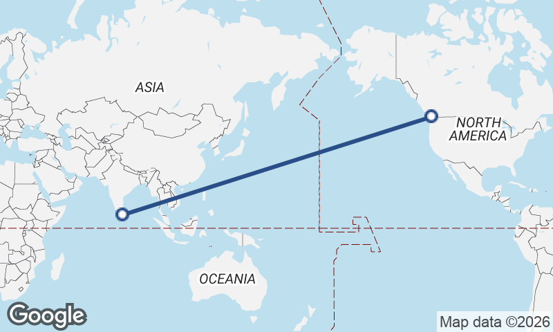Colombo to Vancouver