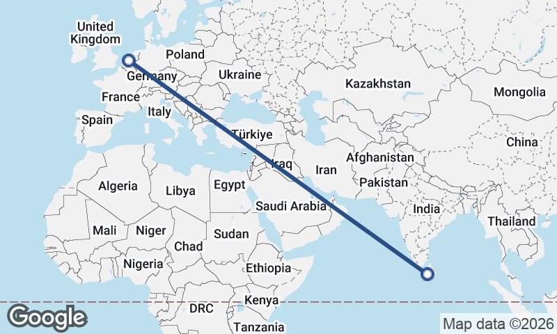 Colombo to Rotterdam