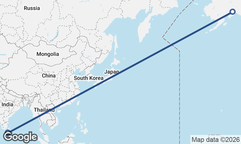 Colombo to Anchorage