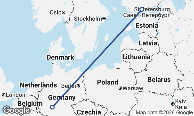 Helsinki to Frankfurt