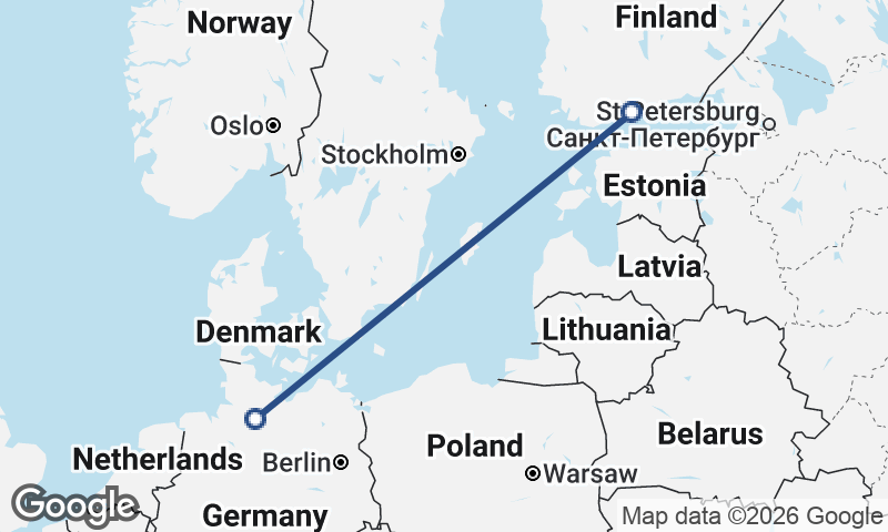 Helsinki to Hamburg