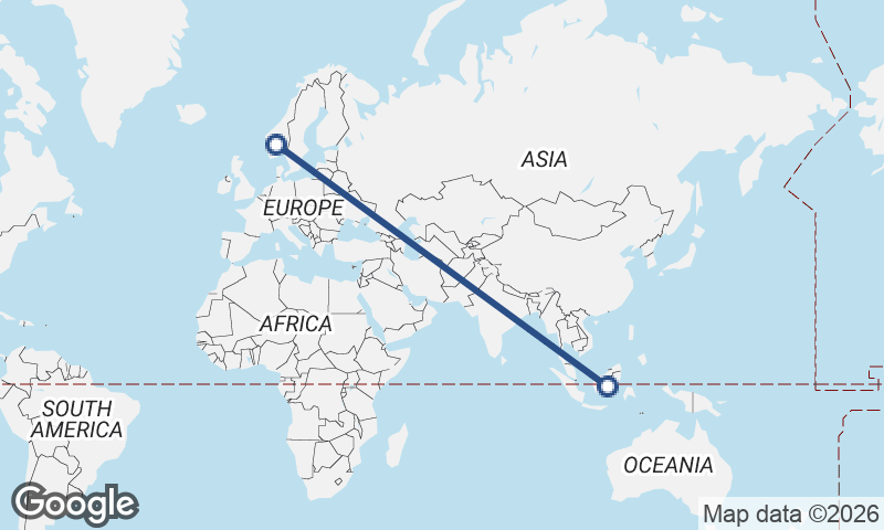 Norway to Indonesia
