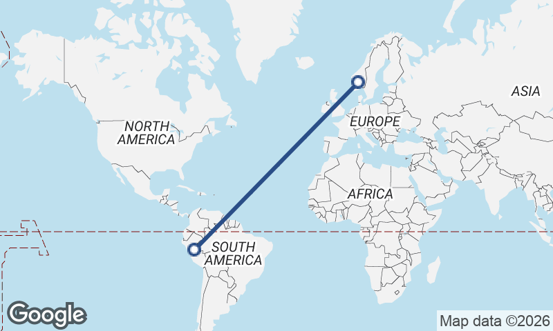 Norway to Peru