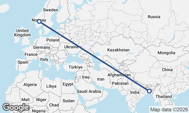 Norway to Bangladesh