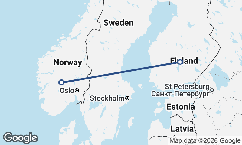 Norway to Finland