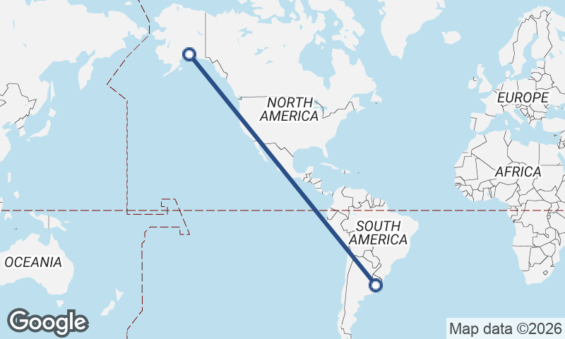 Anchorage to Montevideo